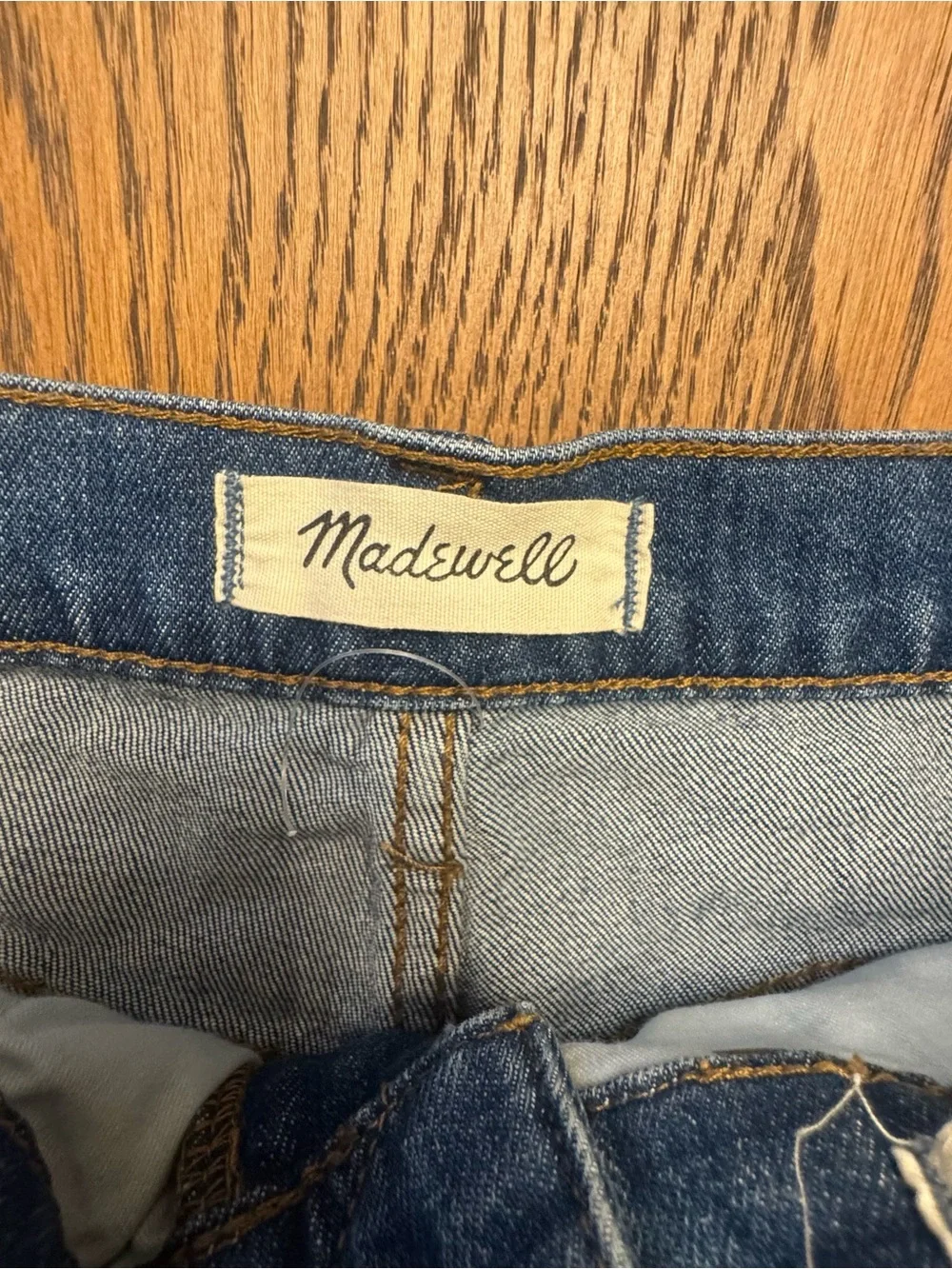 Madewell High Rise Denim Mid Length Jean Shorts Size 26